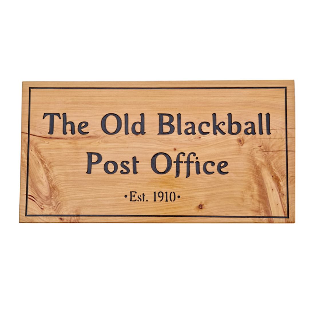 Macrocarpa 'The Old Blackball Post Office' Sign image 0